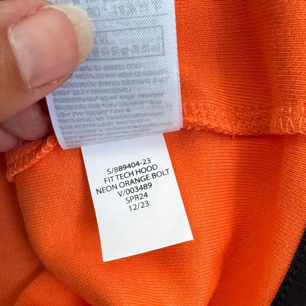NWT Kids GapFit Hoodie in Neon Orange